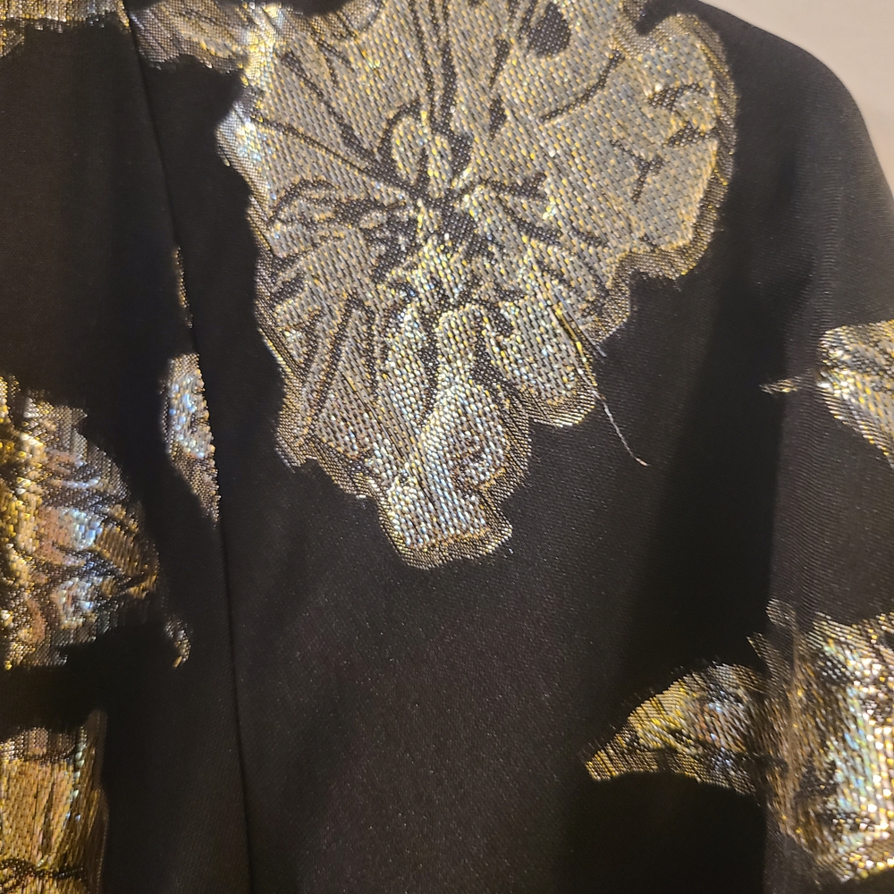 Alex Marie Black and Gold Maxi Dress - Picture 3 of 4
